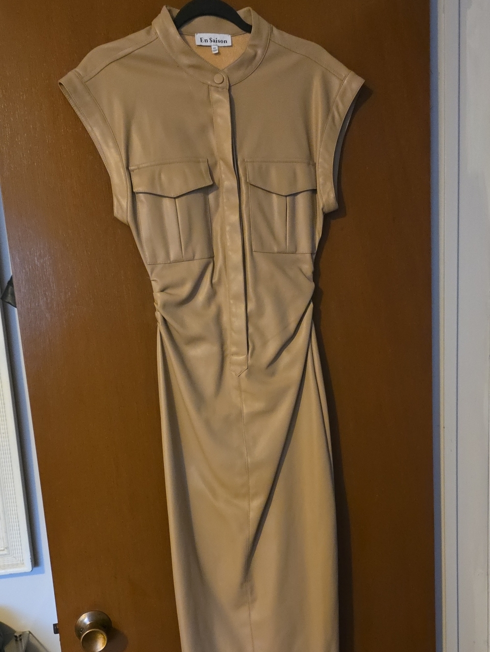 En Saison Tan Utility Midi Dress